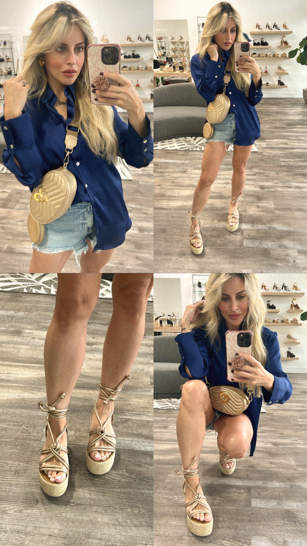 Kassy Espadrilles Gold