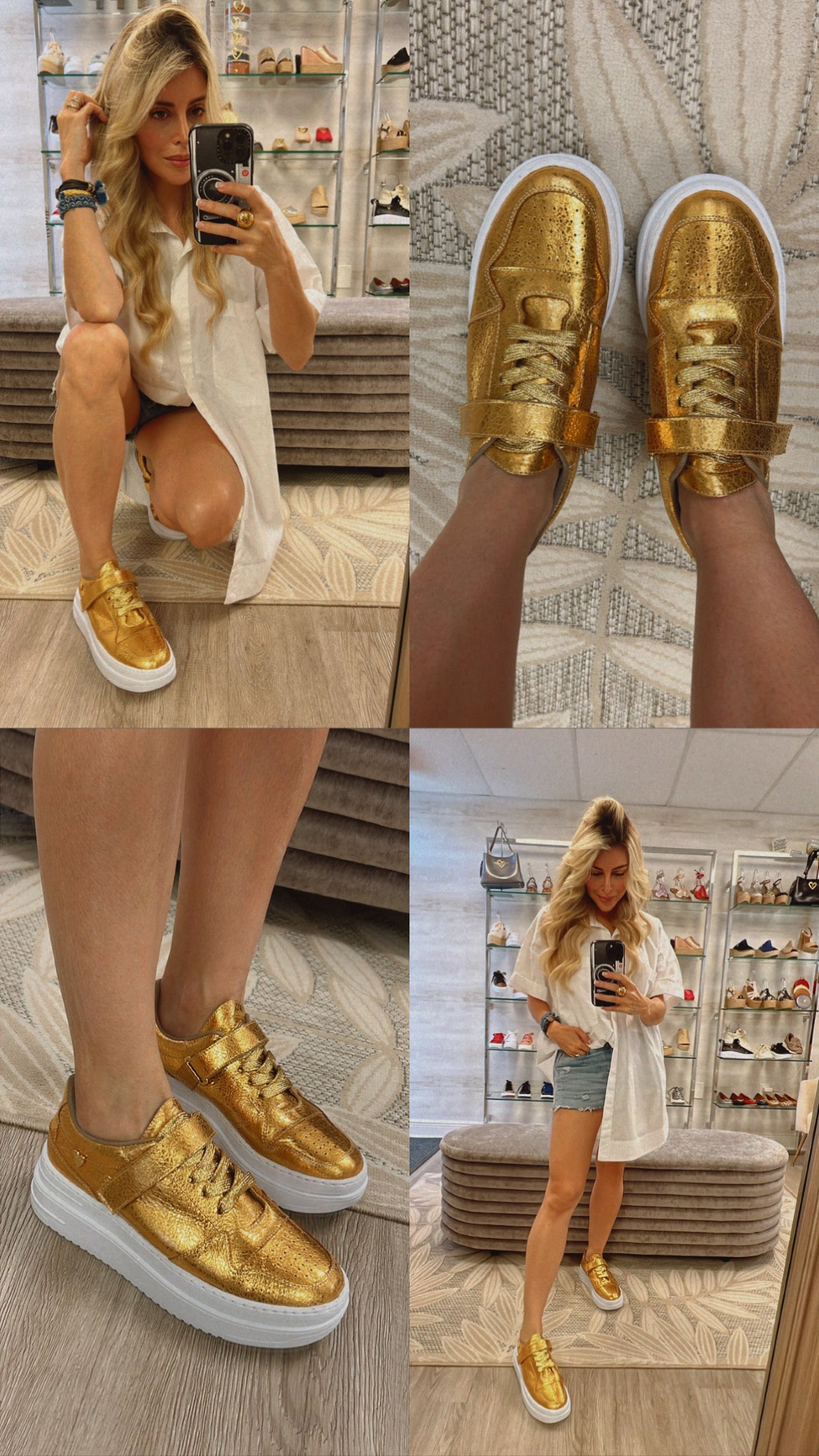 Kyra Sneakers - Gold