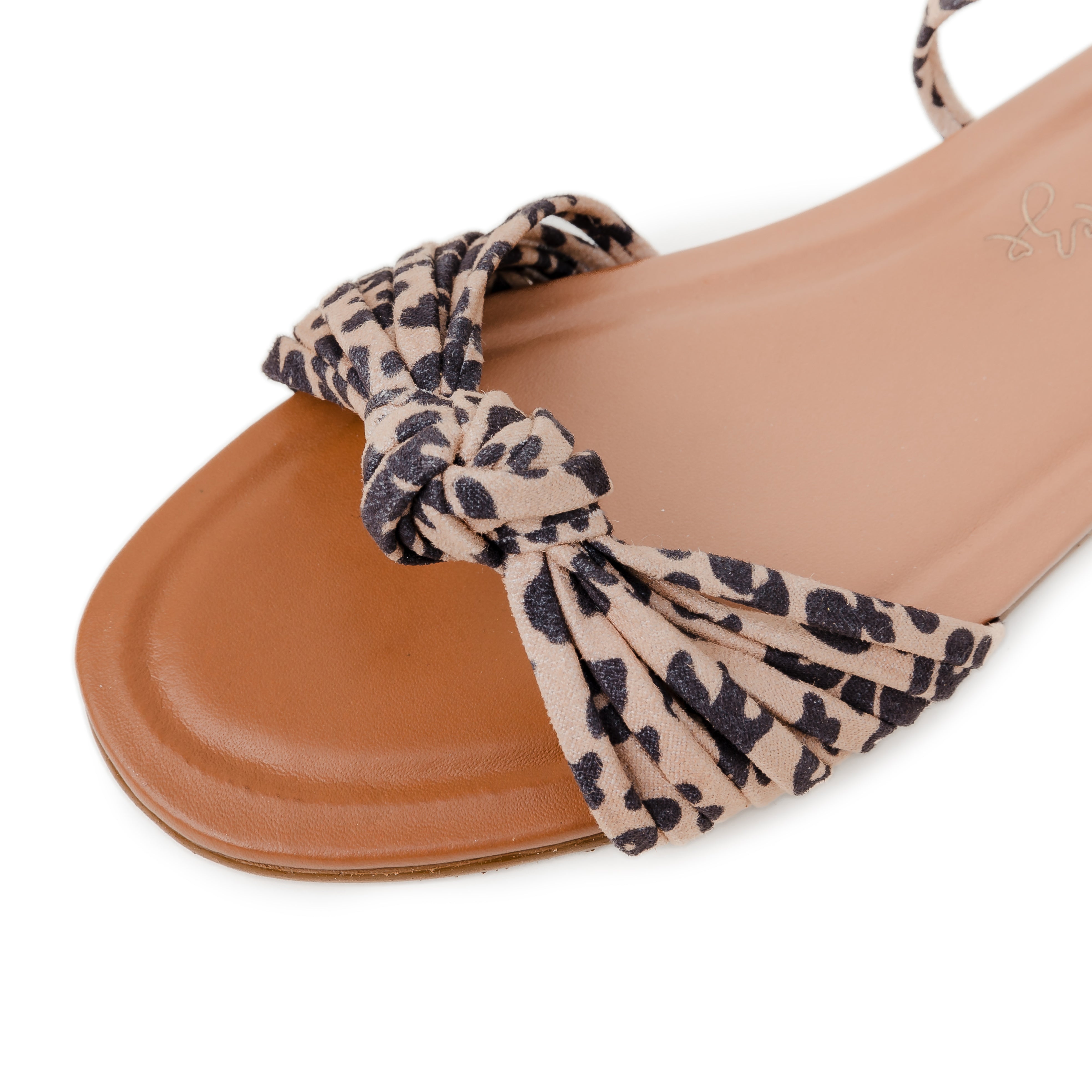 Lolly Sandals - Leopard by Nataly Mendez, Genuine leather upper, Insole lining made of leather, Heel height .5 cm, Handmade