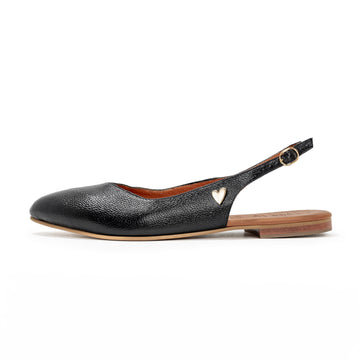 Lorie Flats - Black by Nataly Mendez, Genuine leather, Insole lining made of leather Italian, Heel height .5 cm Handmade