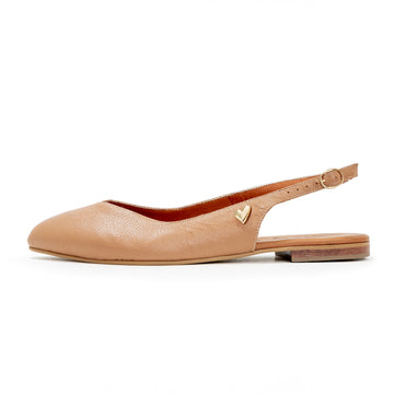 Lorie Flats - Nude by Nataly Mendez, Genuine leather&nbsp; Insole lining made of leather Italian&nbsp;sole Heel height .5 cm Handmade