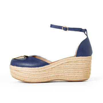 Espadrilles Love Azules - Plataforma Baja