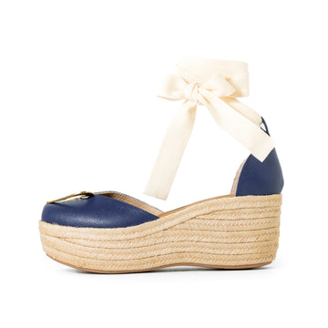 Espadrilles Love Azules - Plataforma Baja