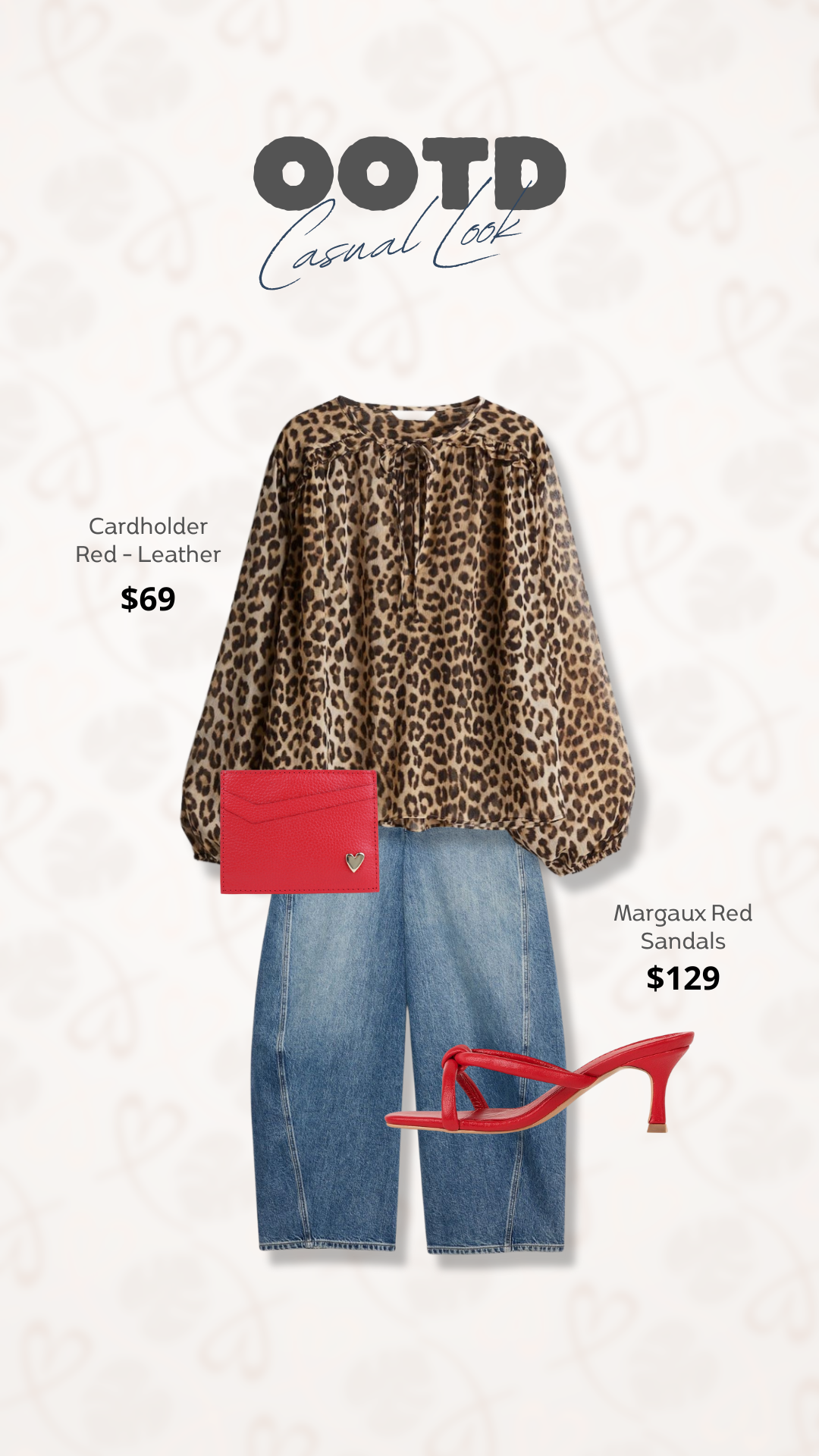 Sandalias Margaux - Rojo