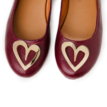 Pipa Ballerinas - Burgundy