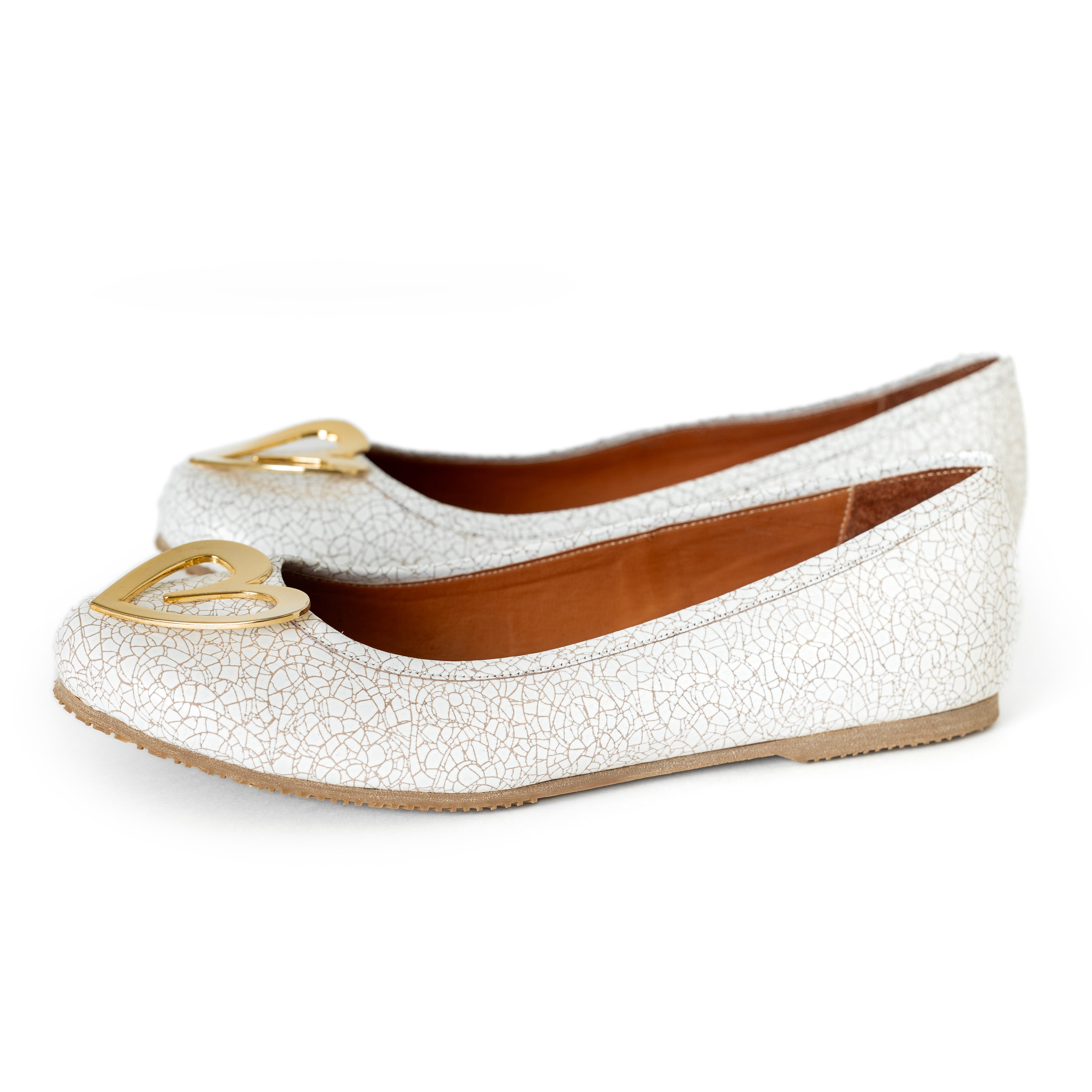 Pipa Ballerinas - White by Nataly Mendez, Genuine leather upper material Leather insole lining Heel height .5 cm