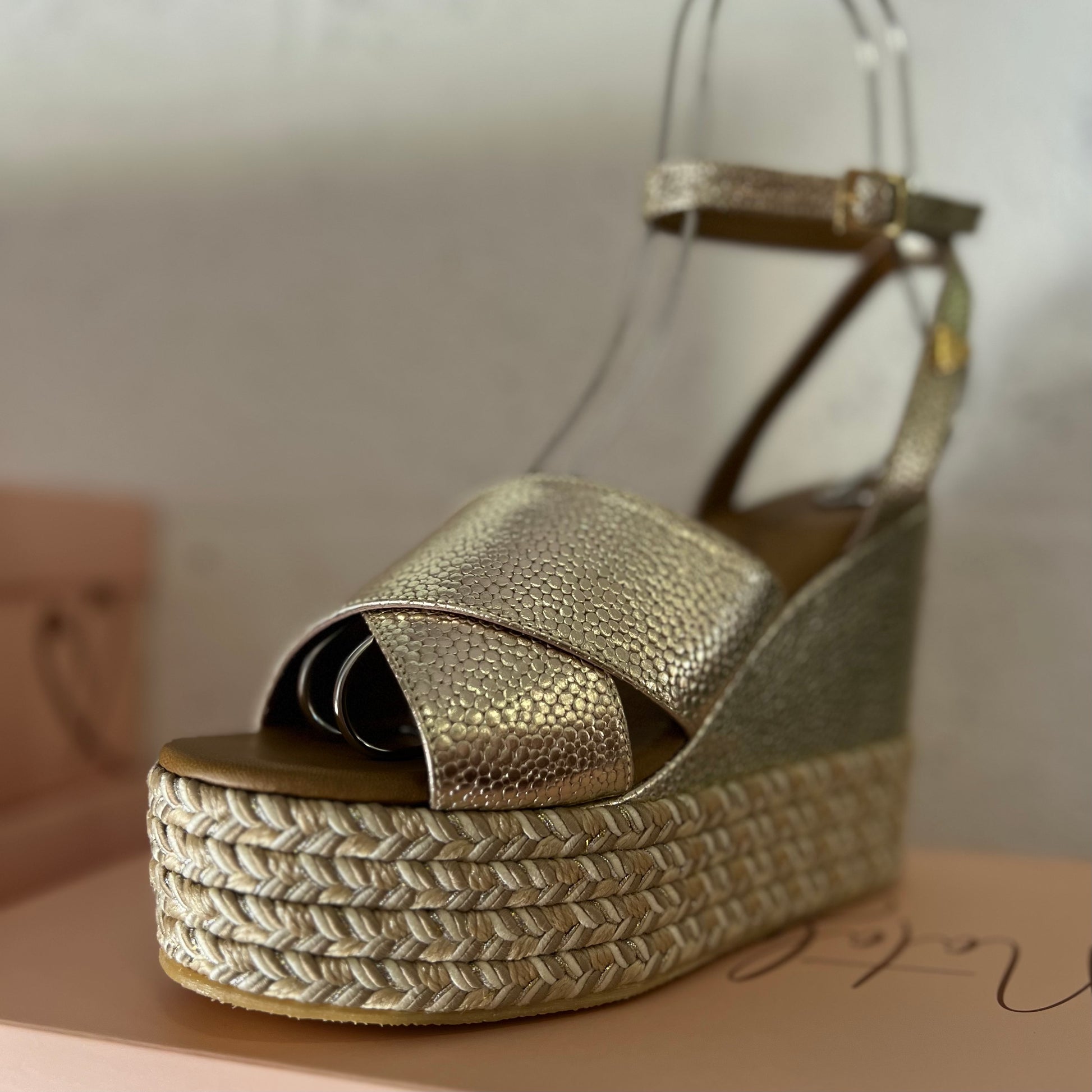 Masha Sandals Gold - Leather