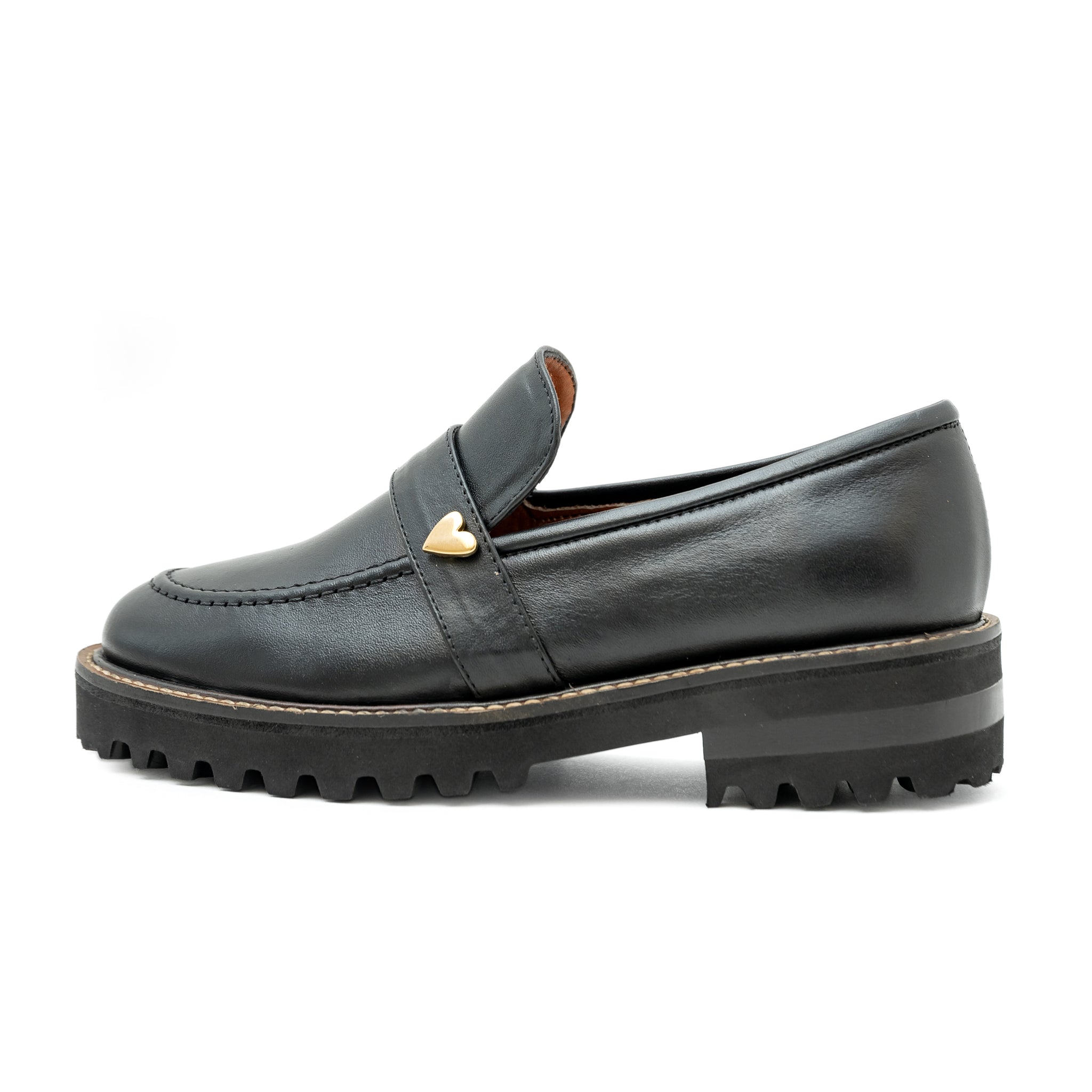 Monique Loafers by Nataly Mendez Genuine leather upper material Genuine leather insole lining Flexible rubber sole Handmade 1.5 inch heel height