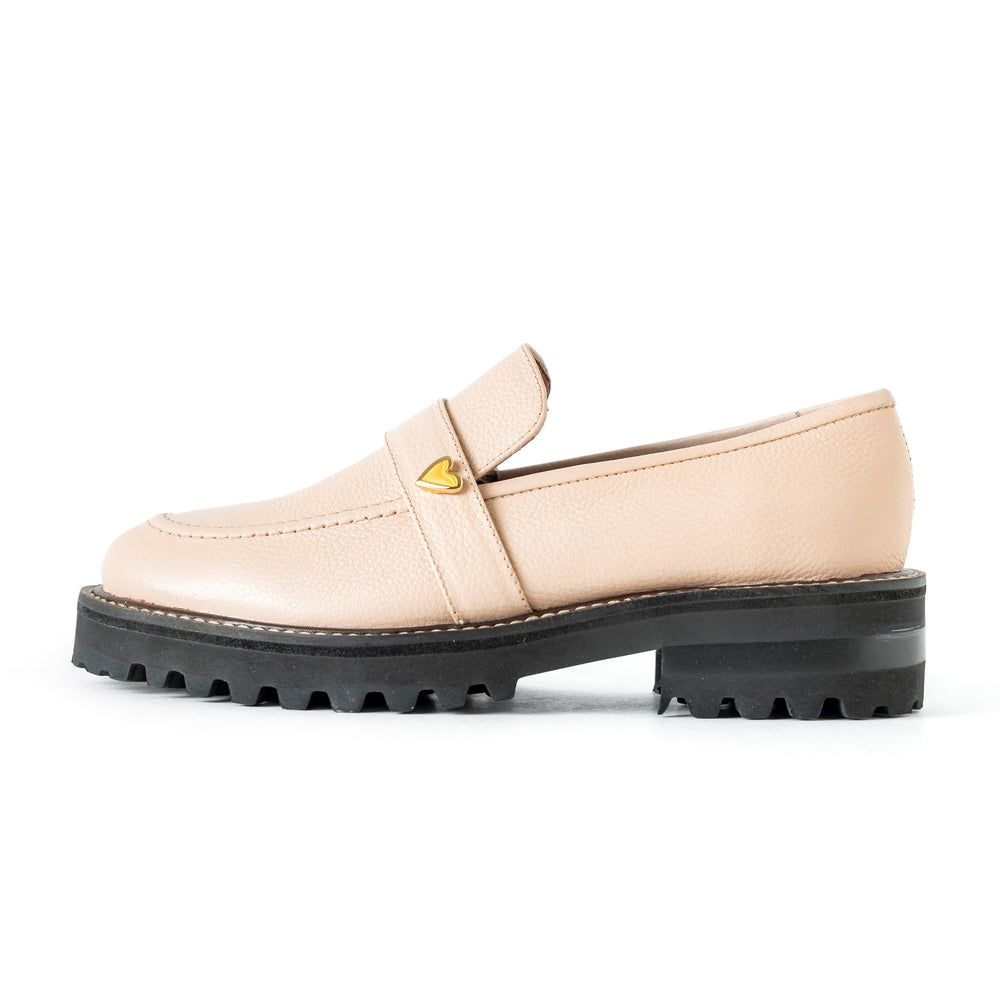 Monique Loafers by Nataly Mendez . FEATURES Genuine leather upper material Genuine leather insole lining Flexible rubber sole Handmade 1.5 inch heel height 