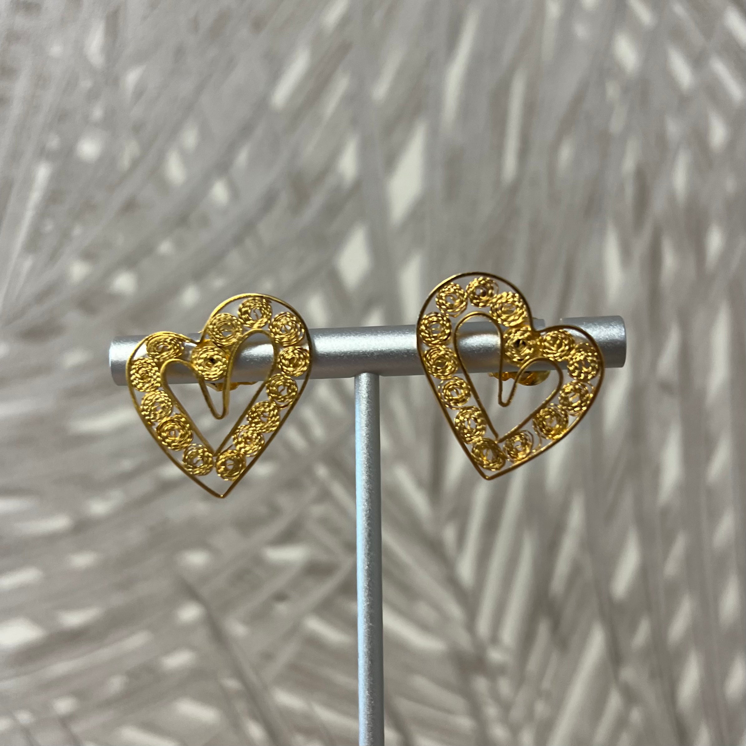 Heart Earrings - Small Size [ Filigrana ]