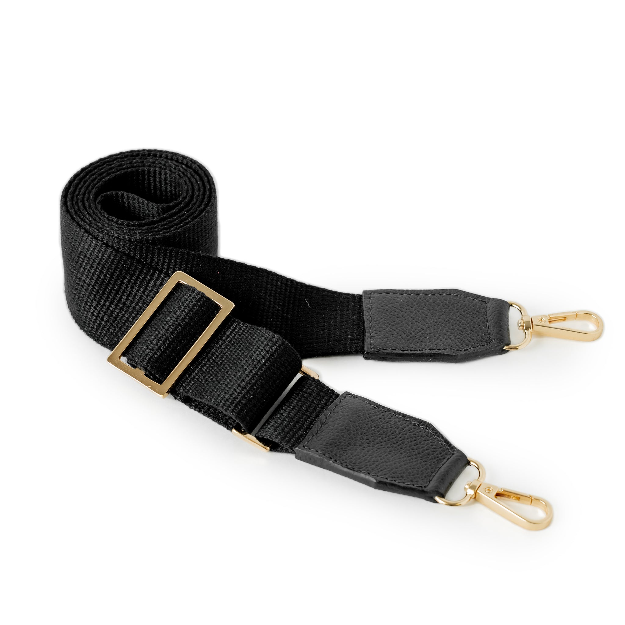 Black Strap by Nataly Mendez DETAILS Strap Length: Up to 55 inches Adjustable 