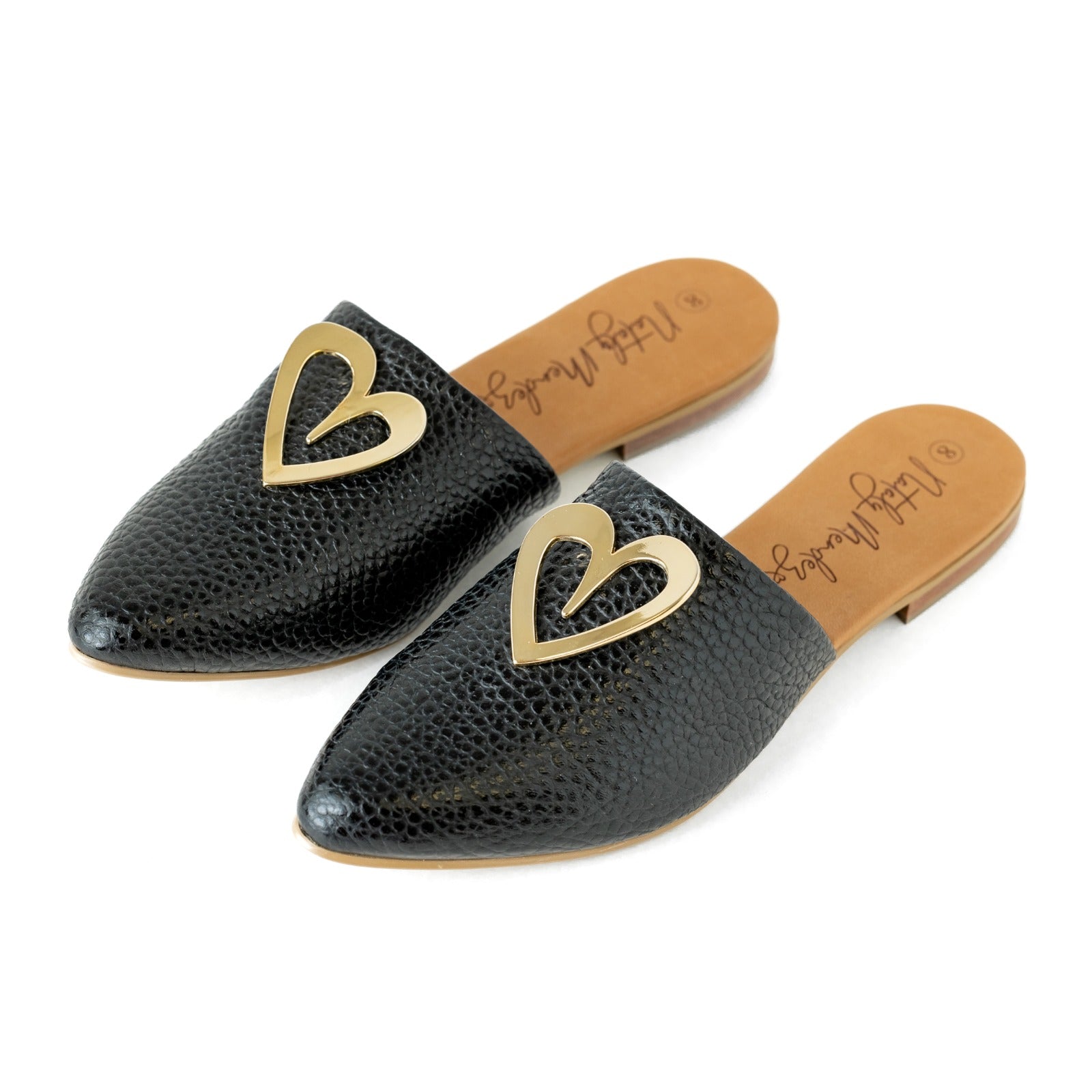 Tina Flats - Black by Nataly Mendez, Genuine leather; Insole lining made of leather Italian;sole Heel height .5 cm Handmade