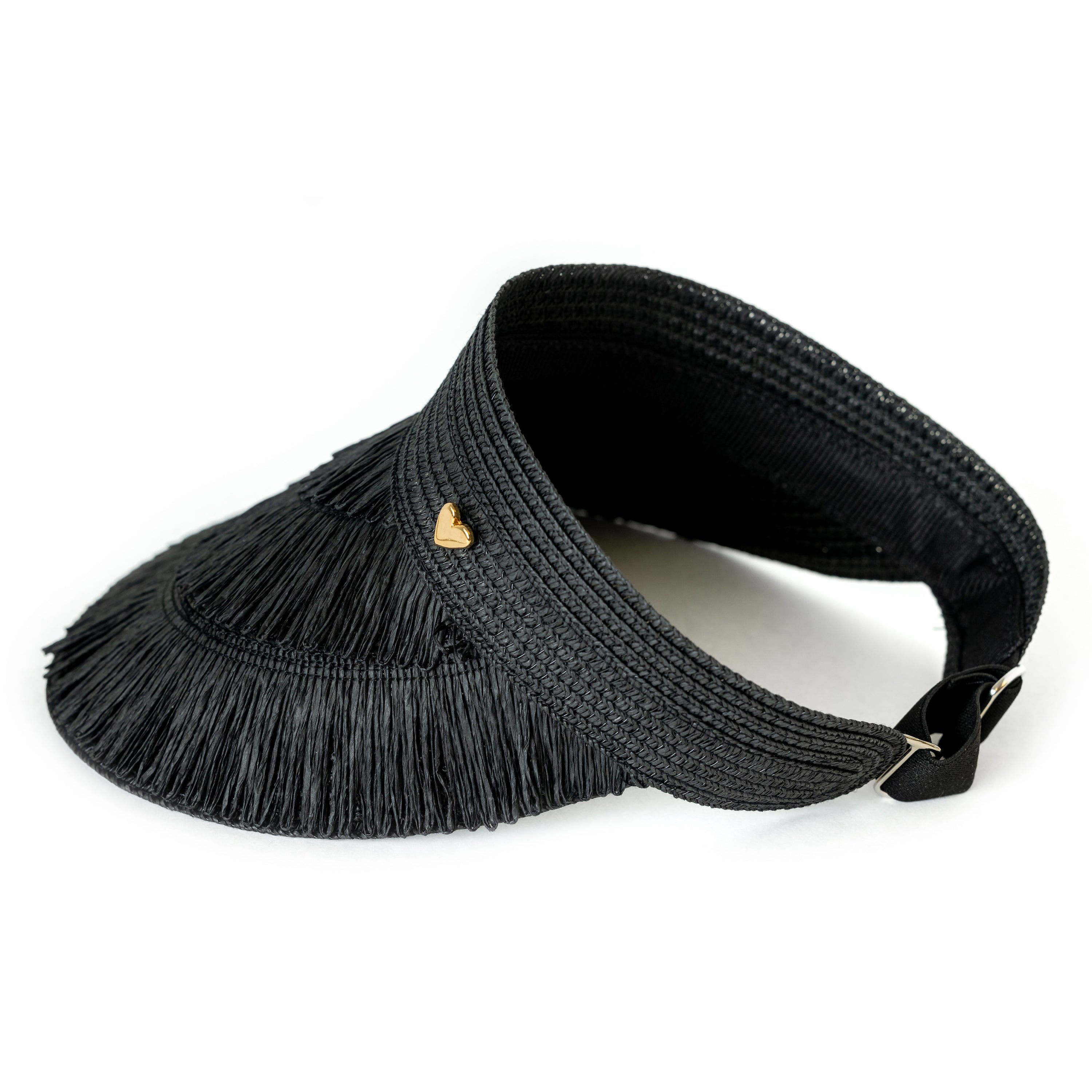 Visor Hat Black [ Straw ]