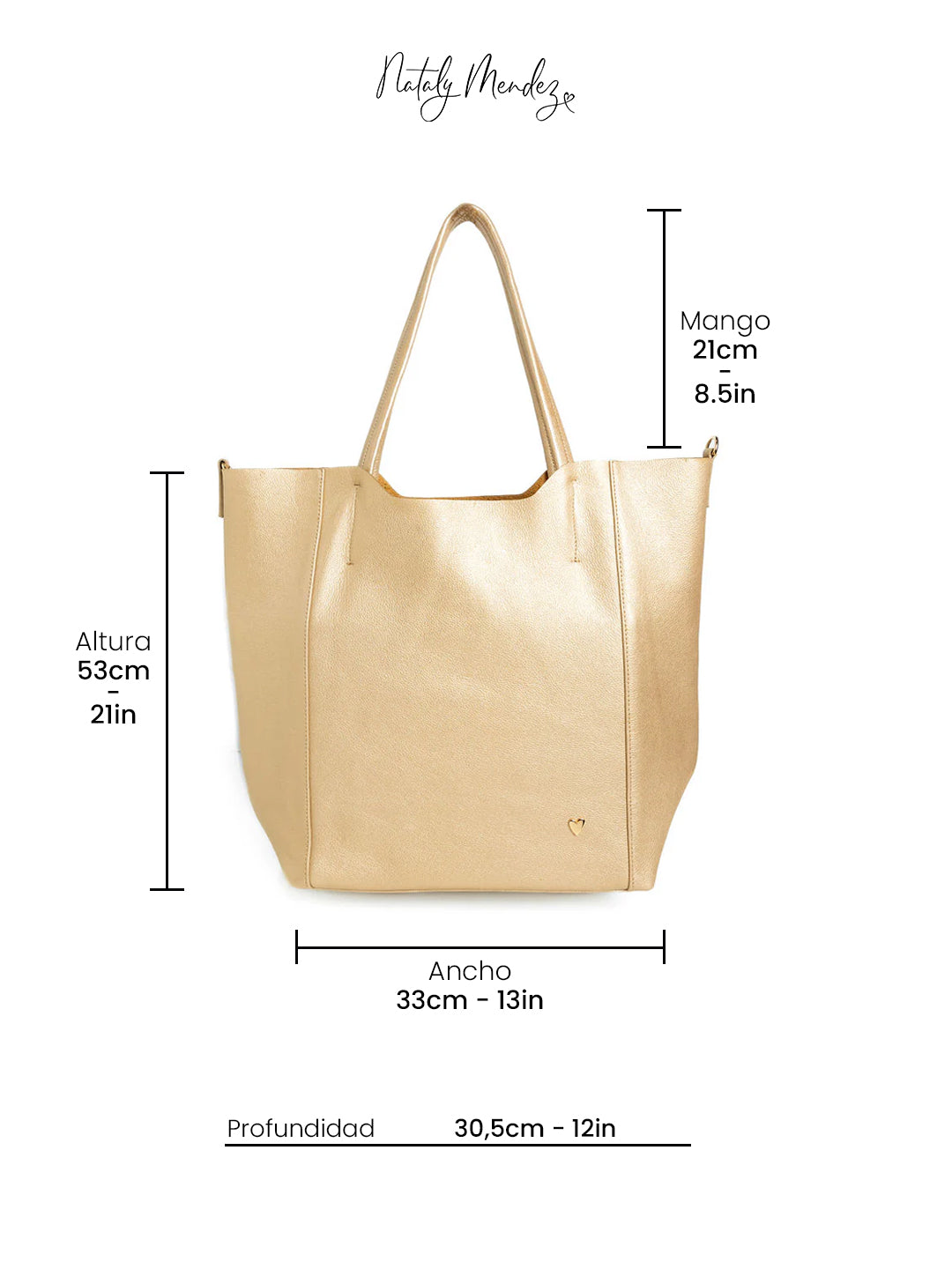 Parker Tote Leather Bag - Gold - SOLD OUT