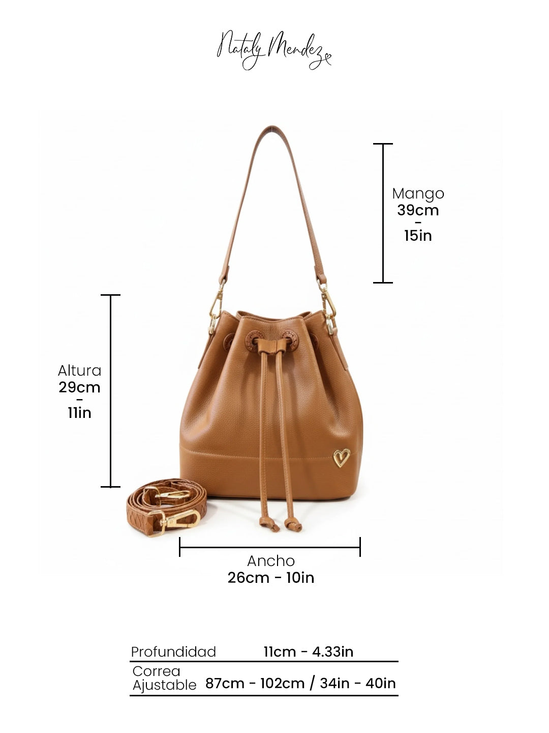Bolso saco Molly Dual - Camel
