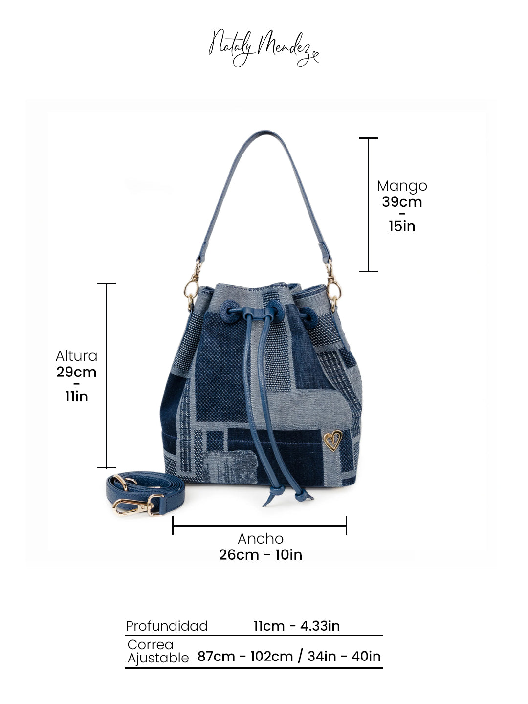 Molly Bucket Dual Bag - Denim