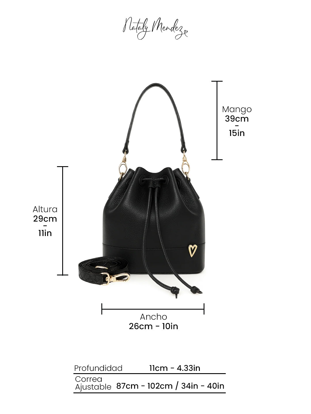 Molly Bucket Dual Bag - Black