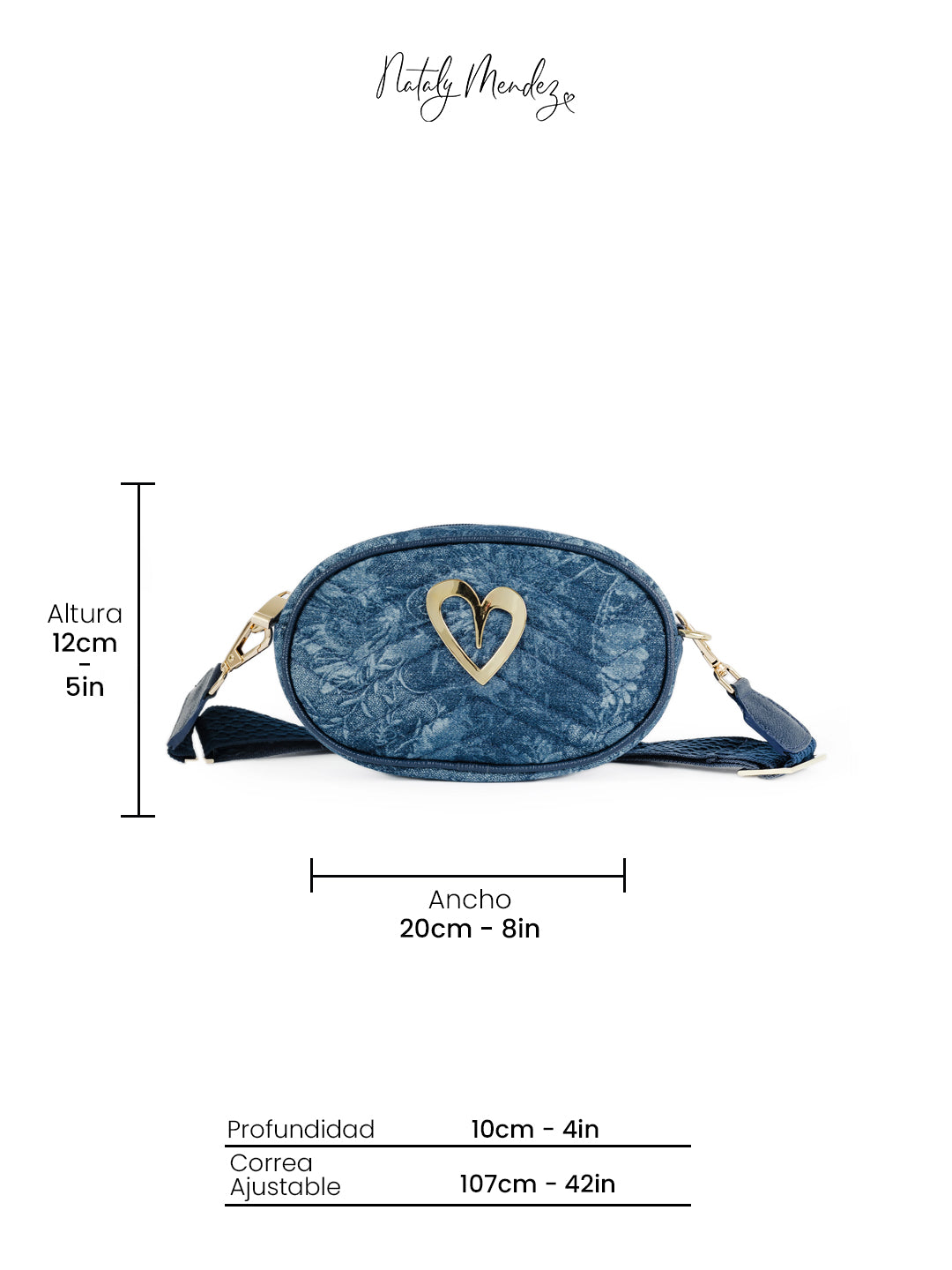 Pamela Multi Bag - Print Denim