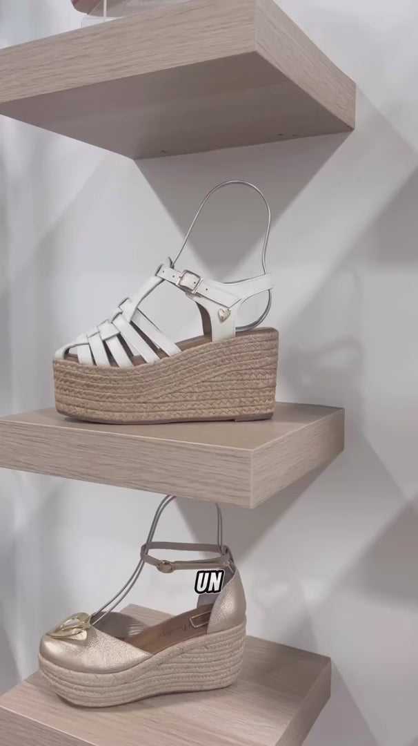 Elena Espadrilles Marshmallow Genuine Leather