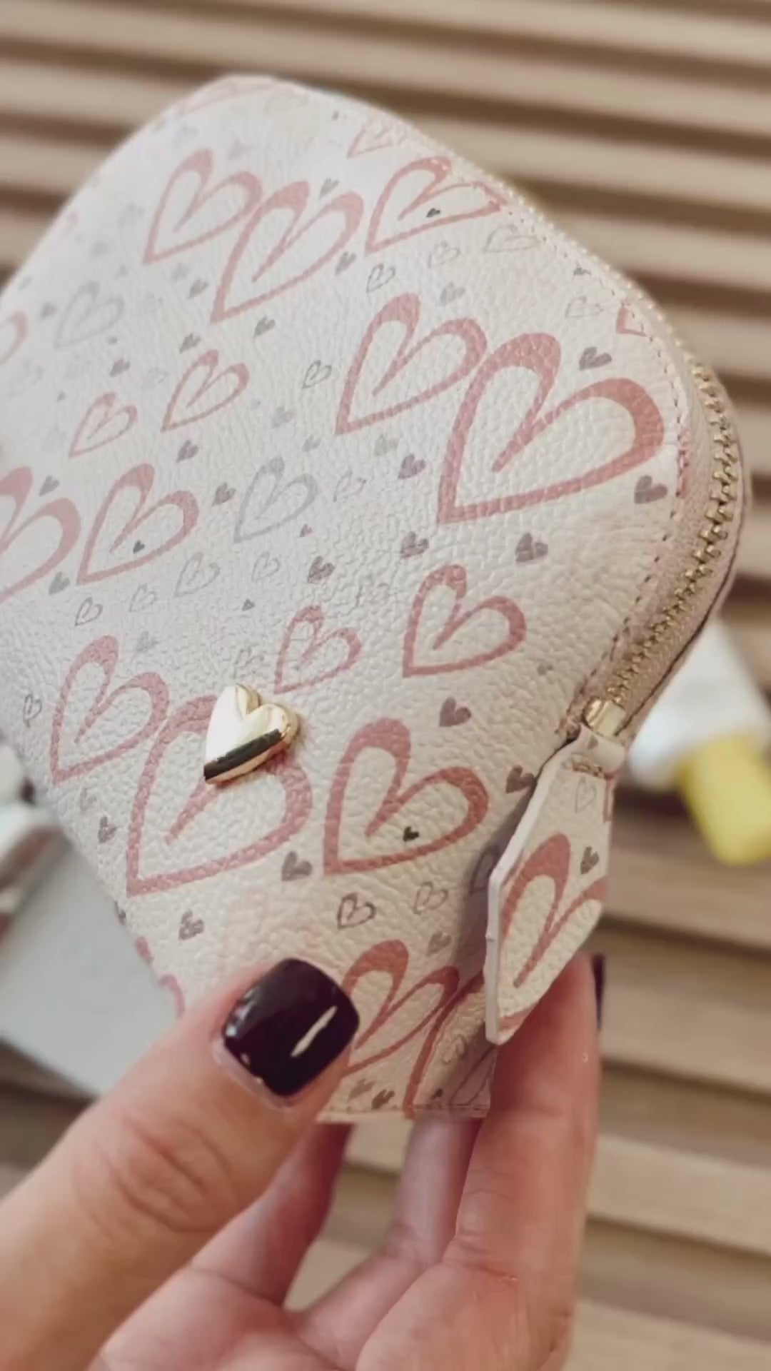 Cosmetic Bag - Corazones [ Small ]