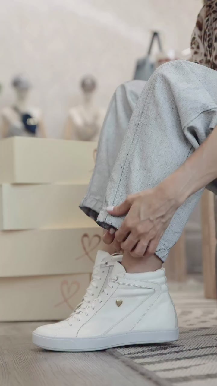 Joie High Top Sneakers - White