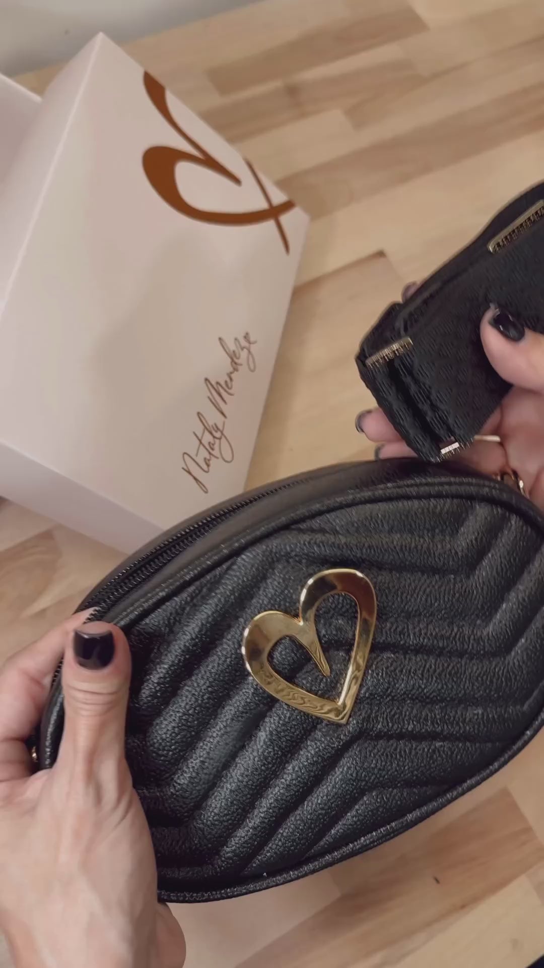 Pamela Multi Bag - Versatile Black Leather Handbag