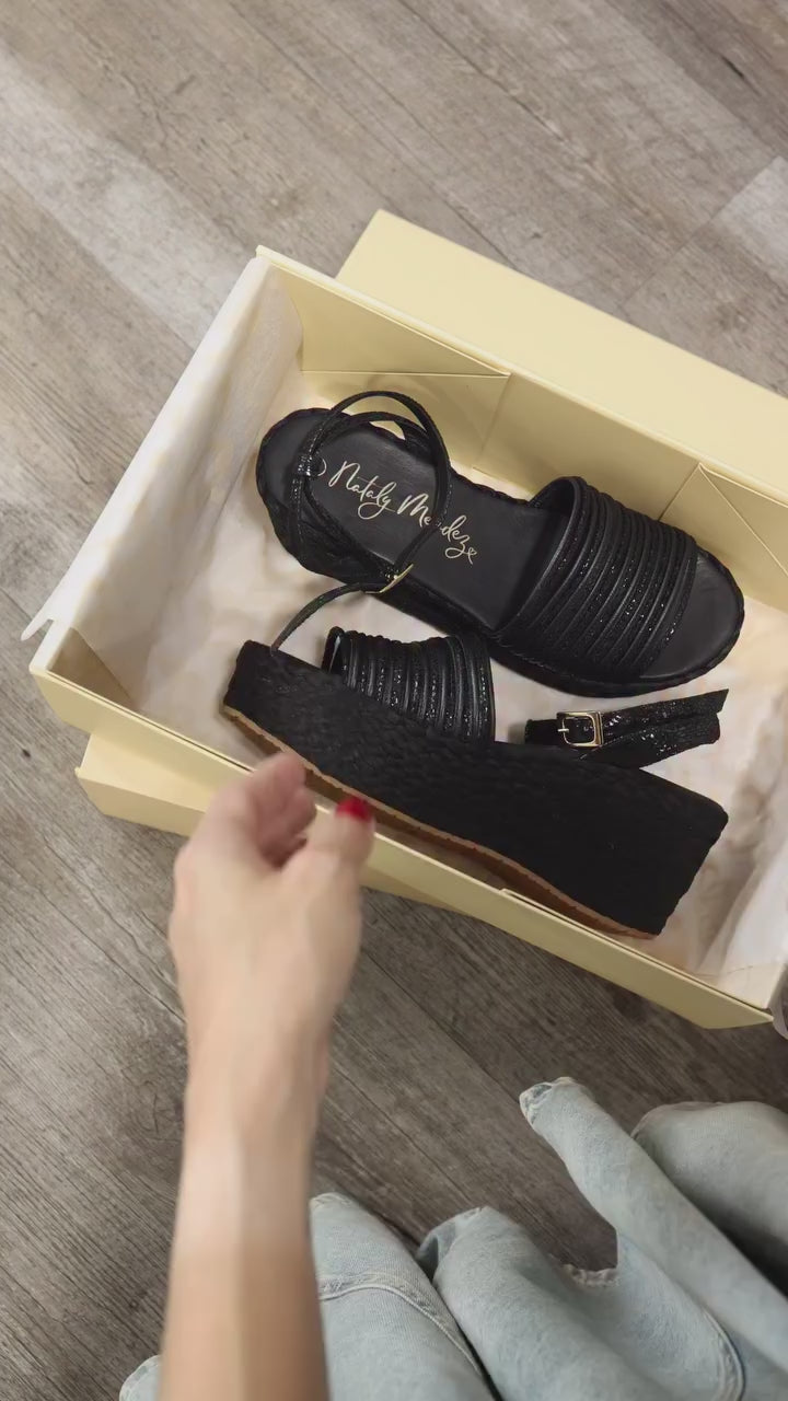 Holly Black Espadrilles - Low High