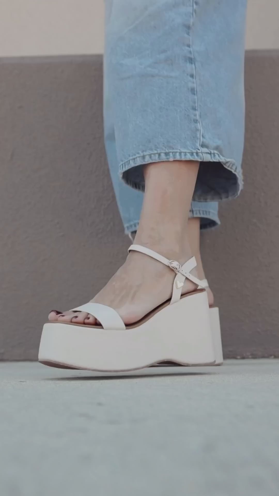 Olivia Ivory Sandals [ No Return - No Exchange ]