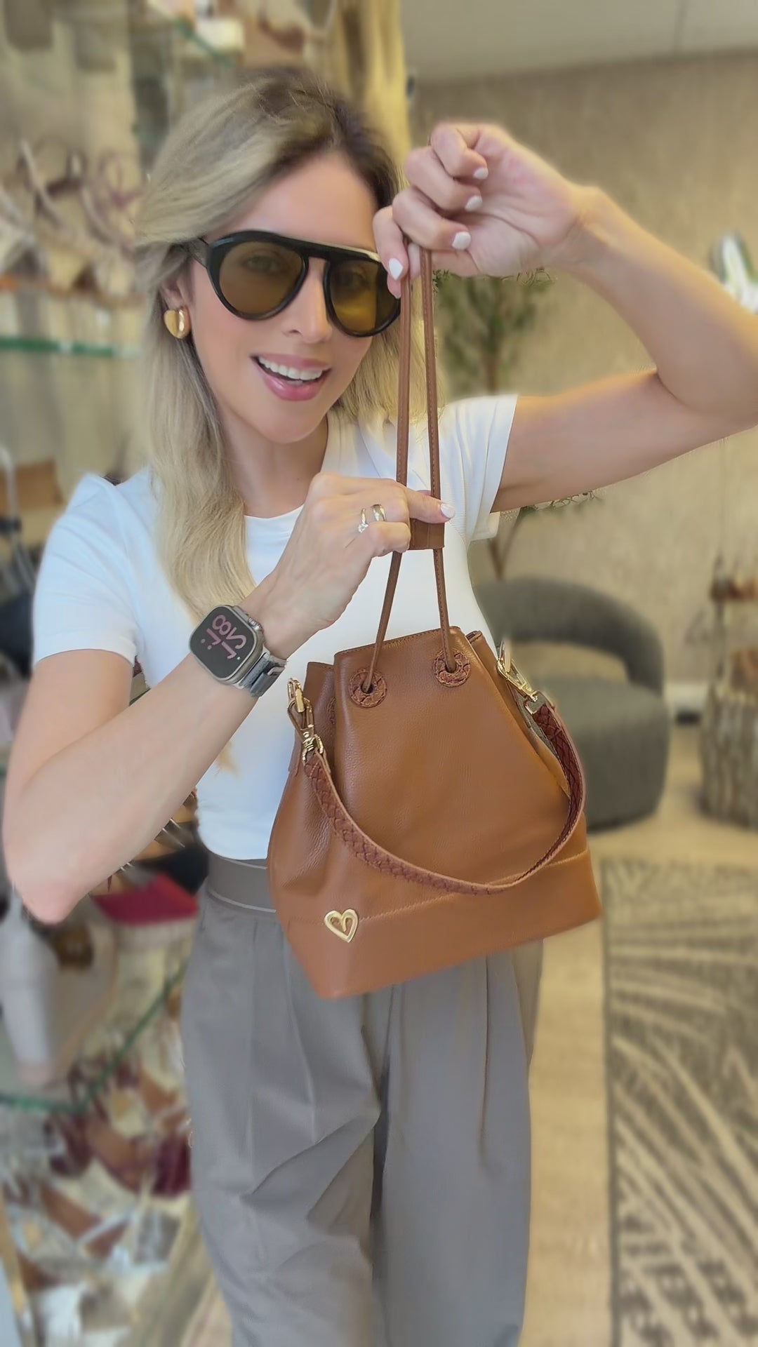 Molly Bucket Mini Bag Dual - Camel