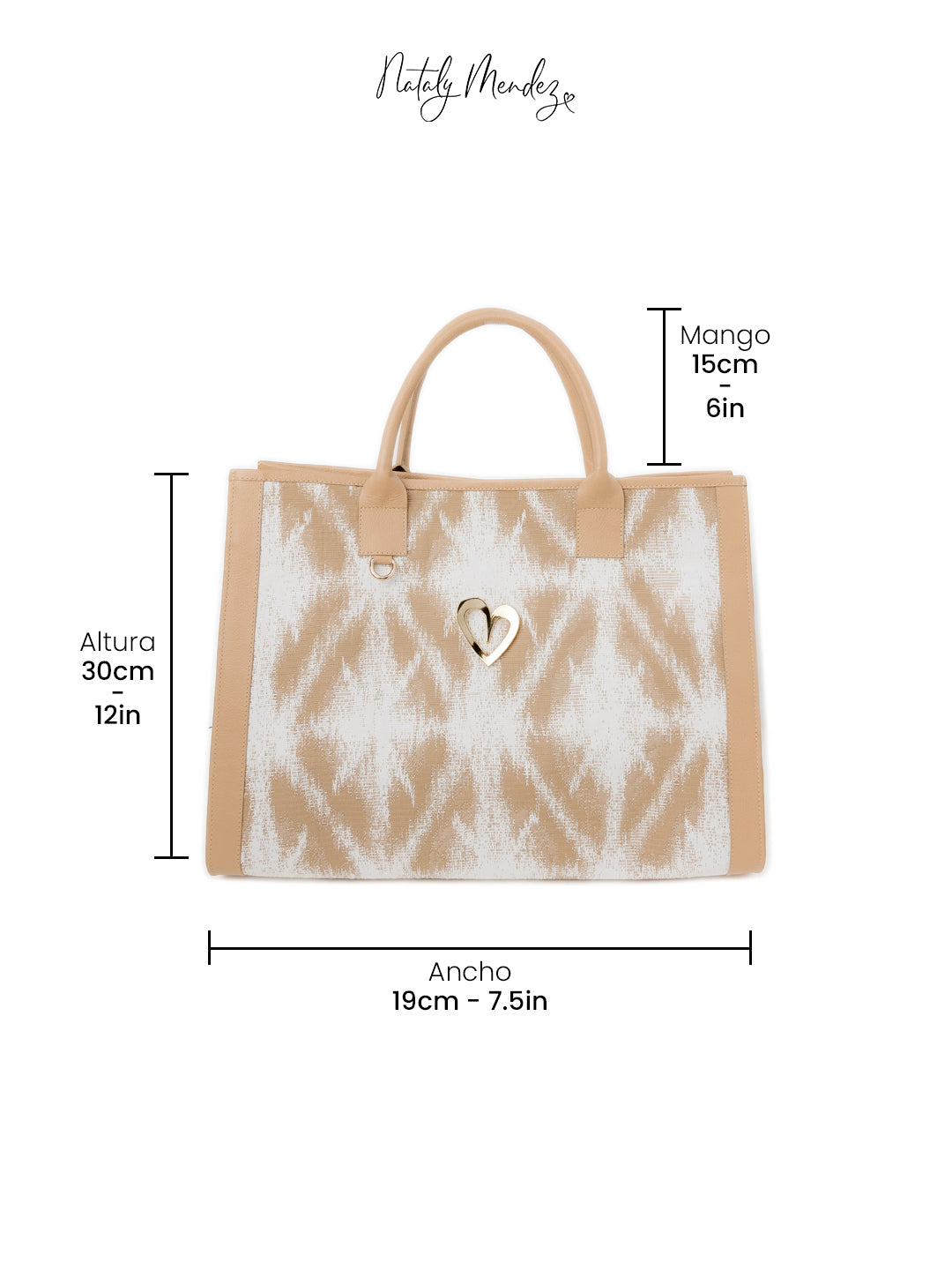 Sienna Tote Bag - Beige [ Big ]