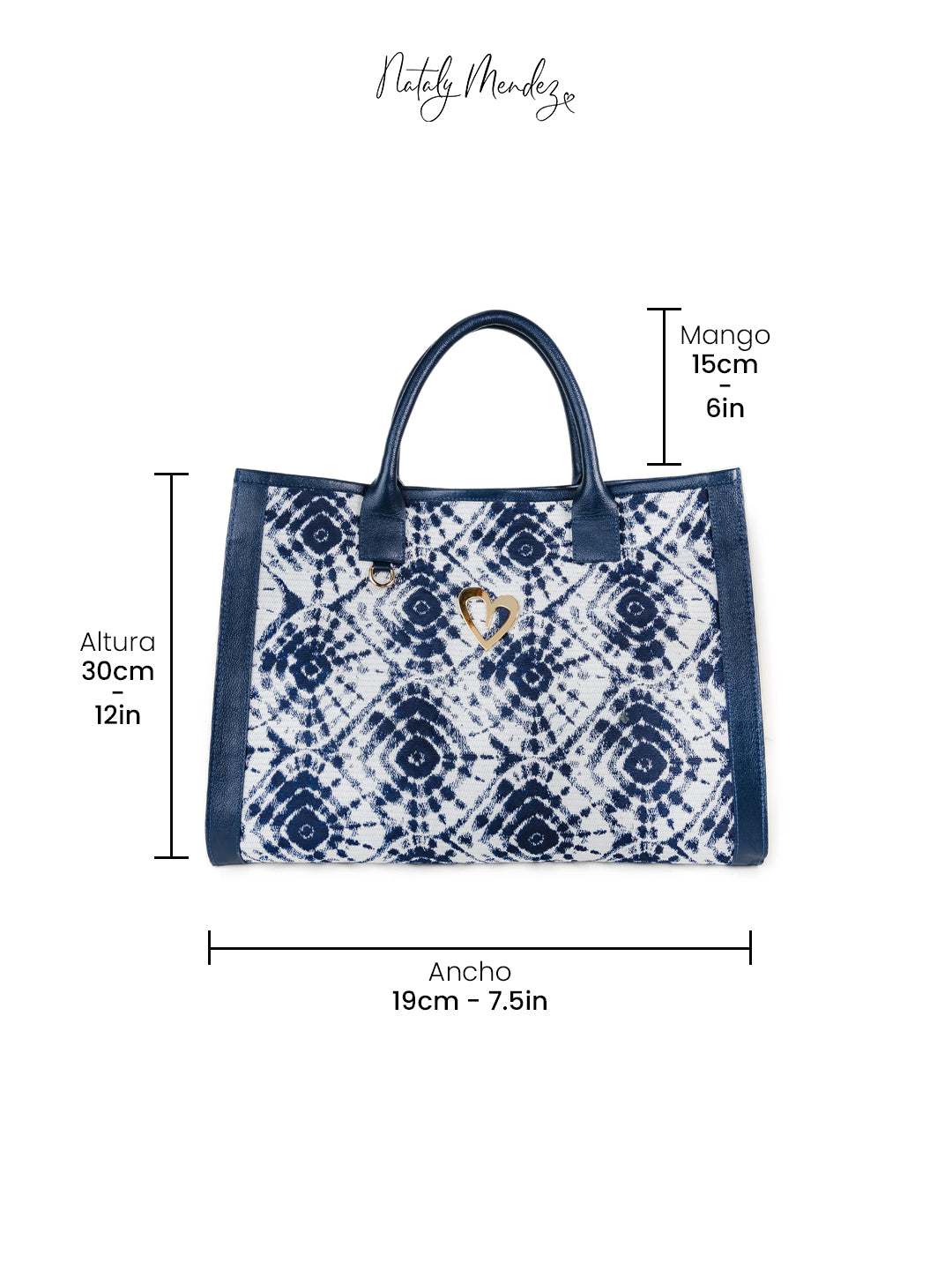 Sienna Tote Bag - Blue Sun [ Big ]