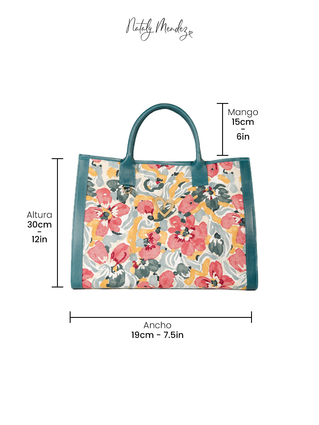 Sienna Tote Bag - Flowers [ Big ]