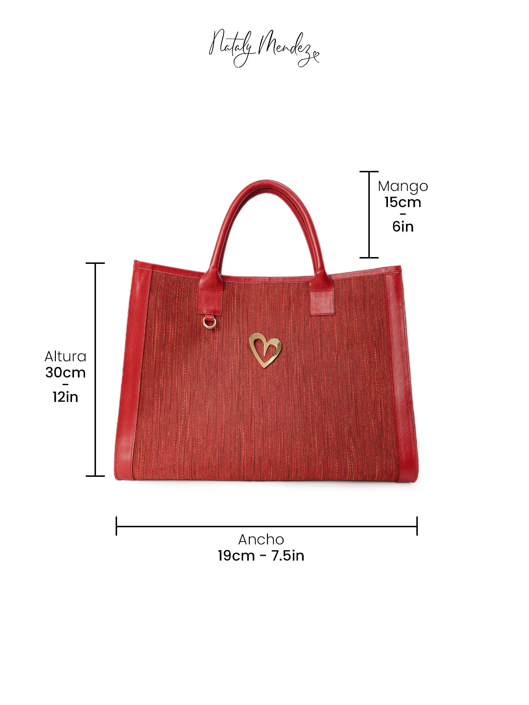 Sienna Tote Bag - Red [ Big ]
