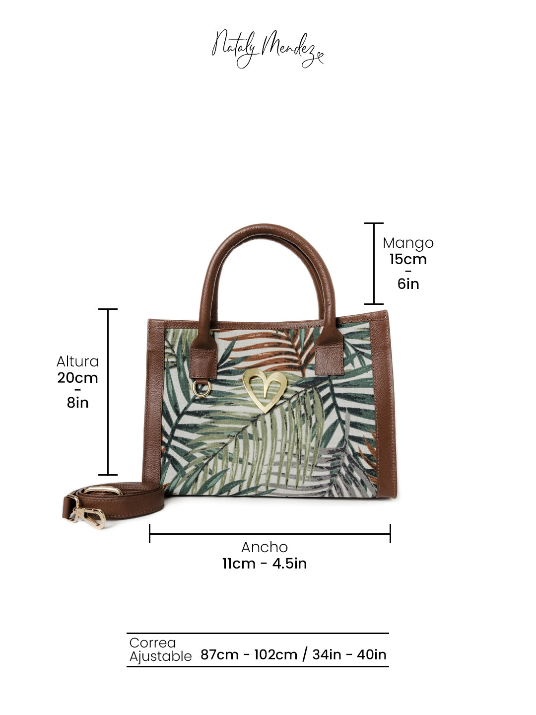 Sienna Tote Bag - Atlantis Palms [ Small ] PRE ORDER