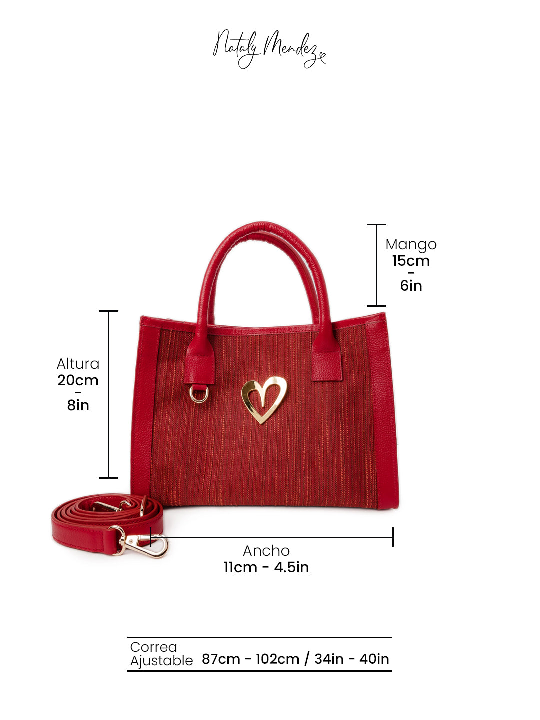 Sienna Tote Bag - Red [ Small ]