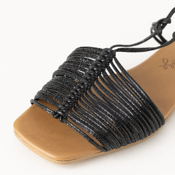 Eva Flats Sandals - Black