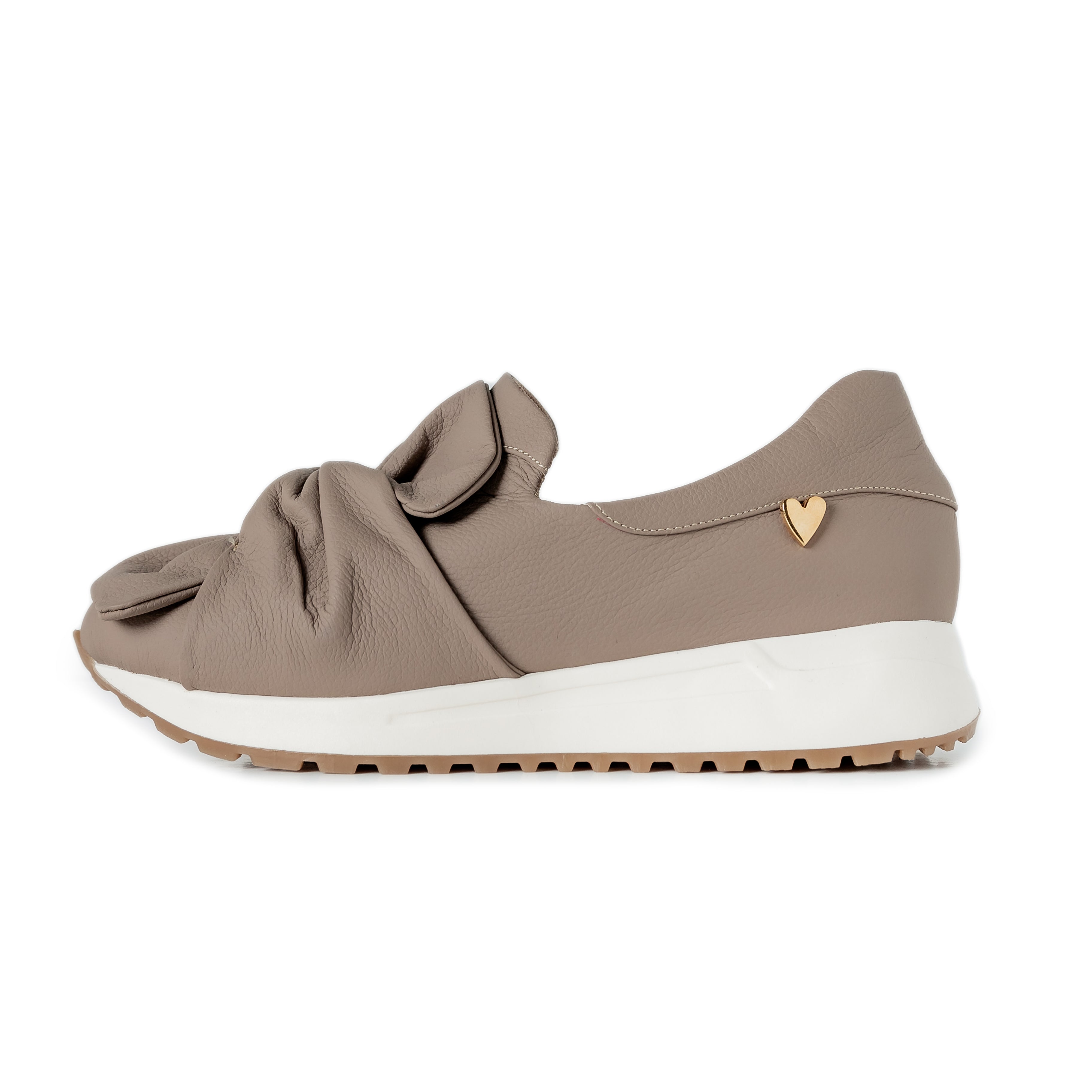  Alyssa Sneakers - Taupe by Nataly Mendez, Genuine leather upper Genuine leather insole. Rubber platform lining American sizes Flexible rubber outsole Hand made