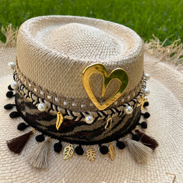 Janessa Straw Hat Natural by Nataly Mendez Hand Made Design