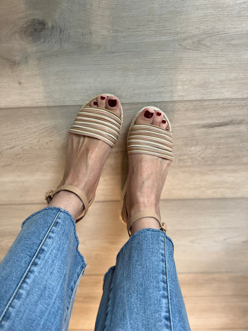Holly Nude/Pink Espadrilles - Low High